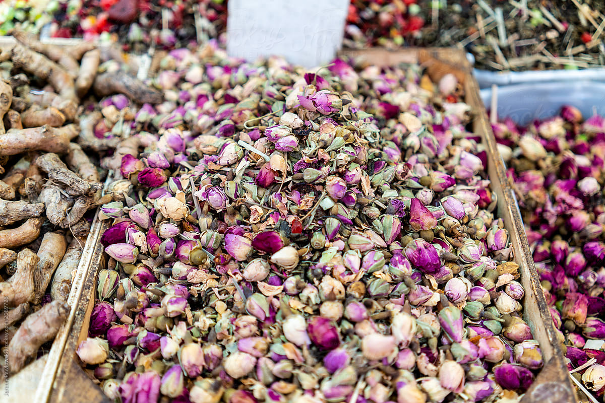 Rose hips used for cooking and medicinal reasons sold in Tel Aviv, Israel.
