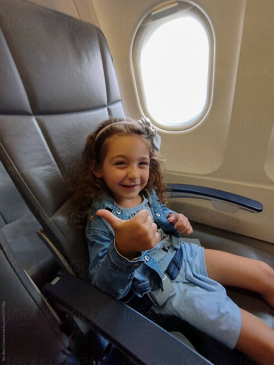 Ugc photo of little girl enjoying her first flight
