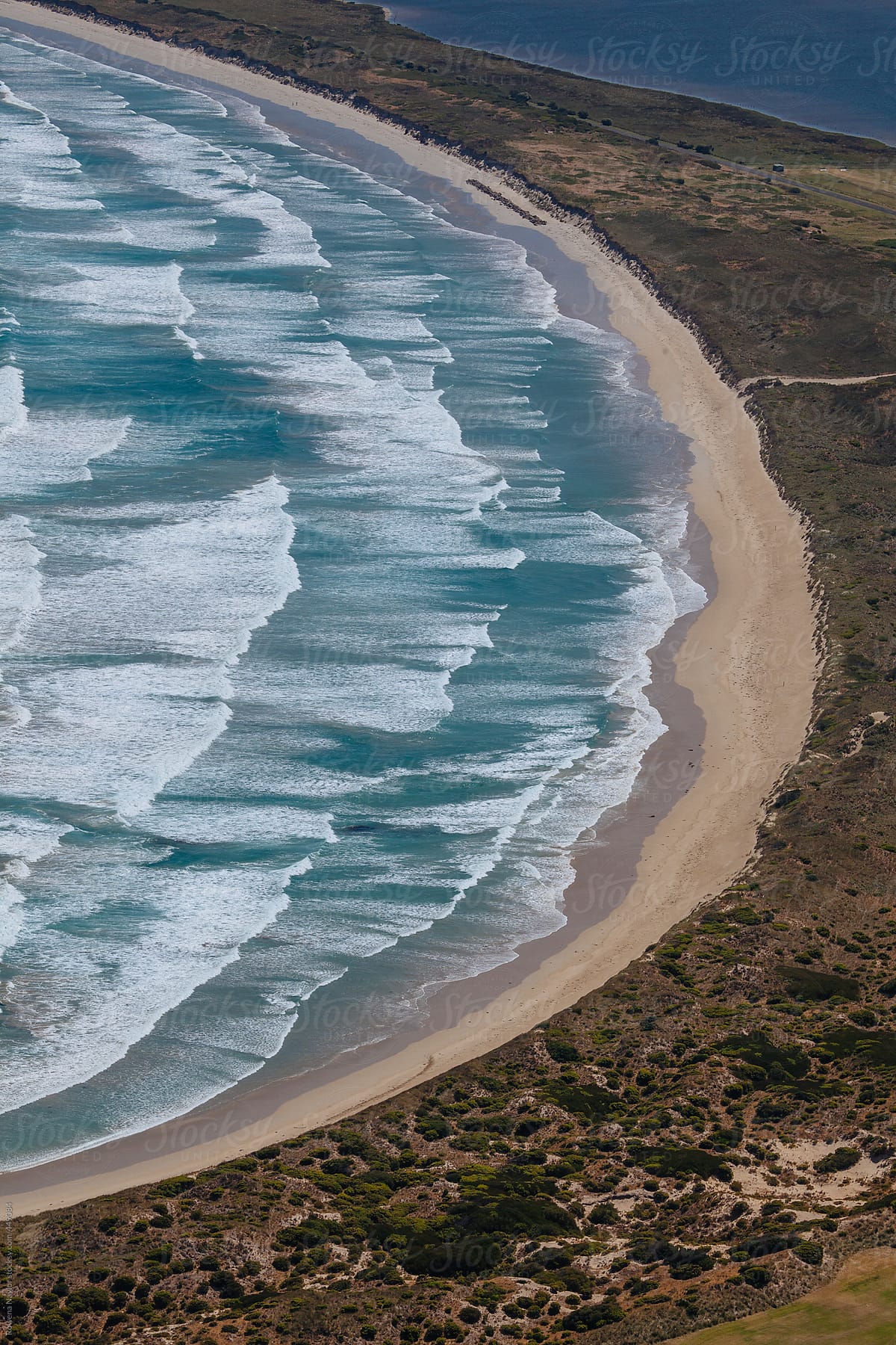 Aerial view of stunning Australian Coastline