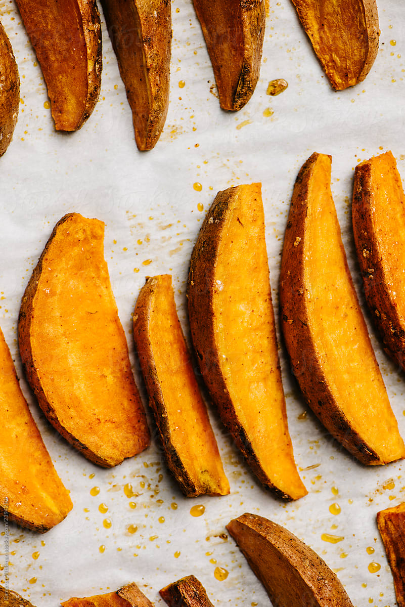 Baked Sweet Potatoes Slices