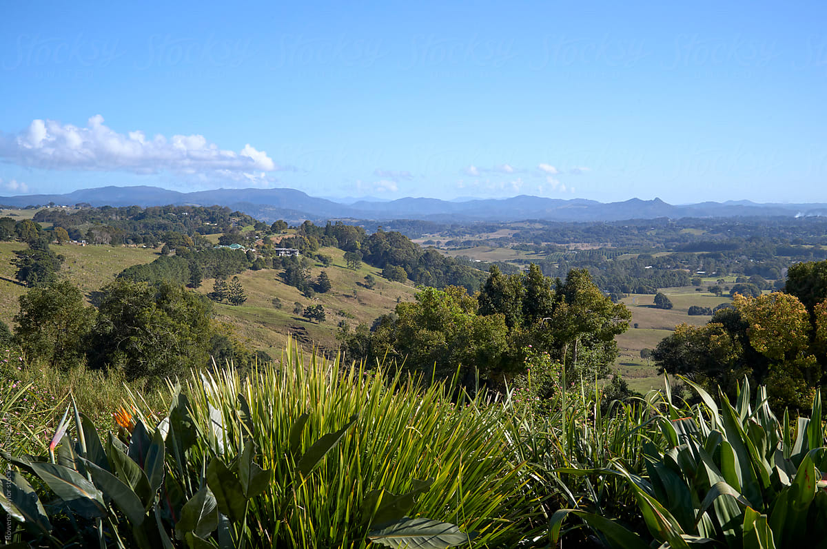Scenic view of Hinterland about Byron Bay, NSW