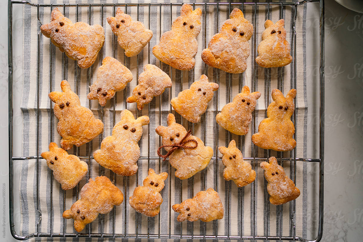 Easter bunny pastries