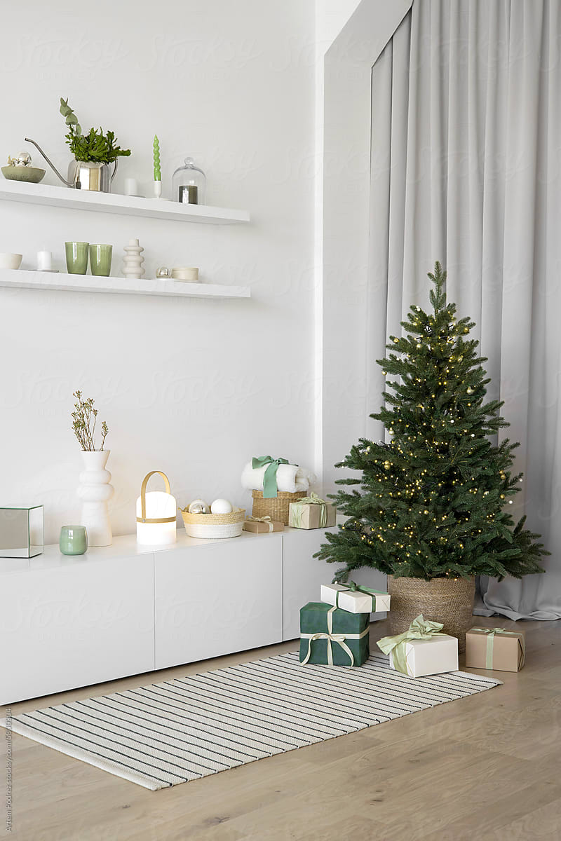 Scandinavian-Style Christmas Interior