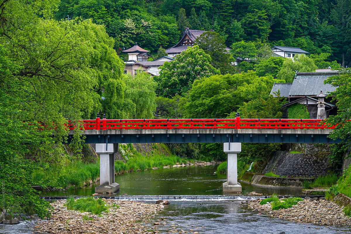 The Nakabashi Bridge In Takayama