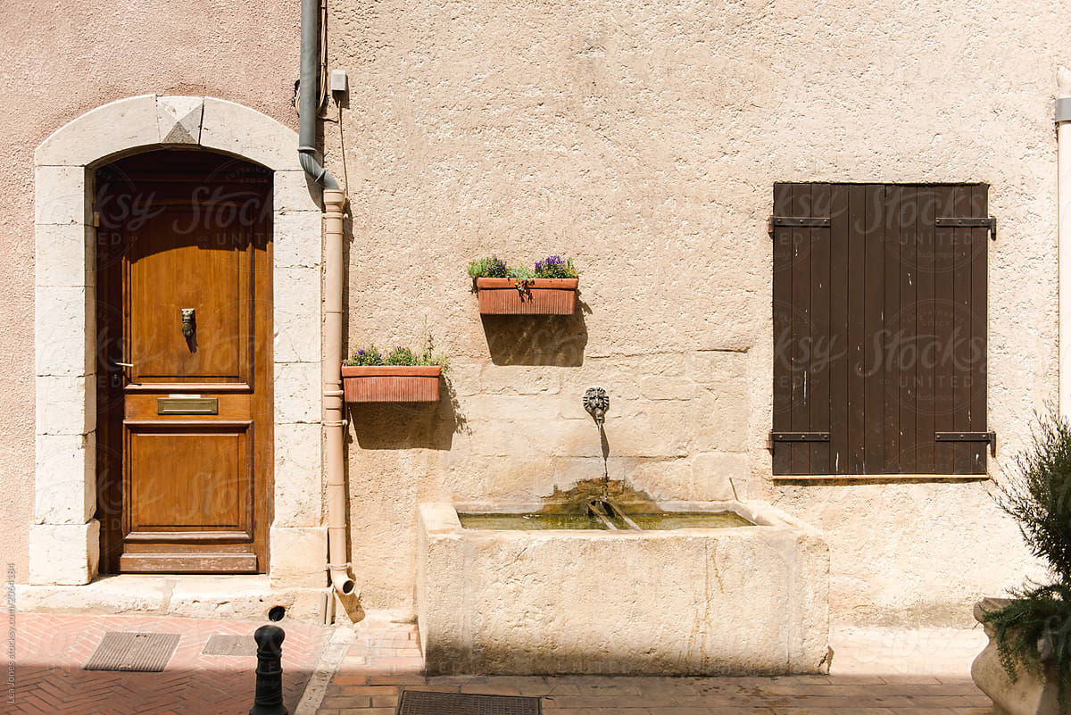 window and front door in Provence