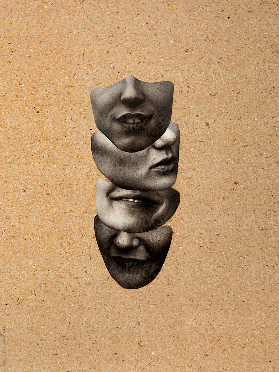 Collage Of Anonymous Faces By Stocksy Contributor Kkgas Stocksy
