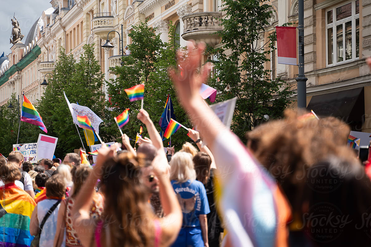 Pride Celebration On The Street