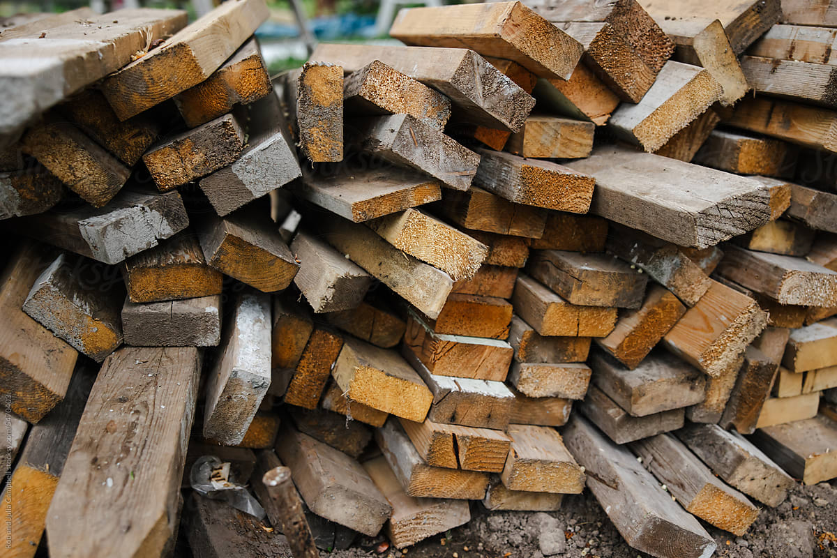 Pile of used wood.
