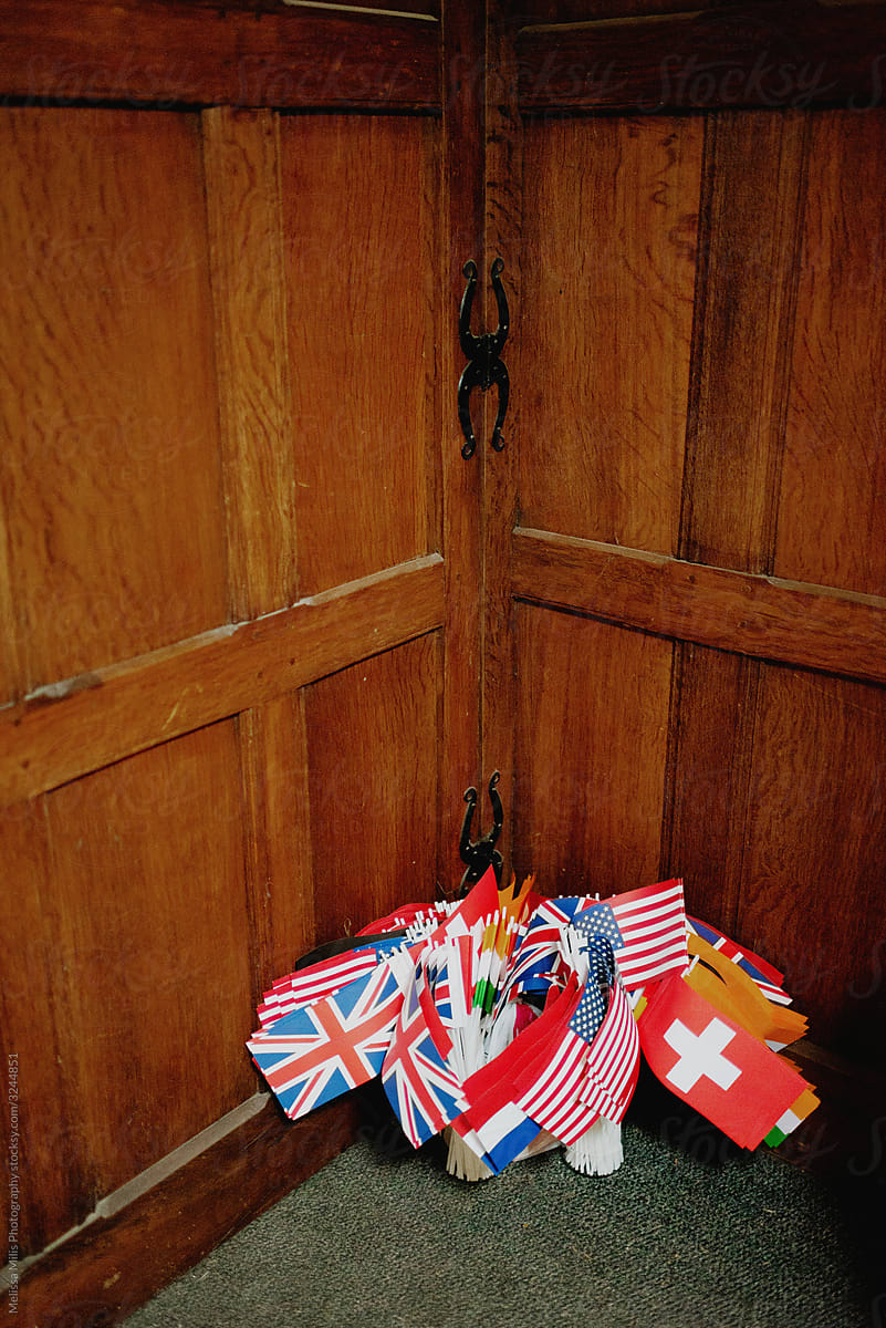 uk, netherlands, usa, switzerland and other country flags in the corner