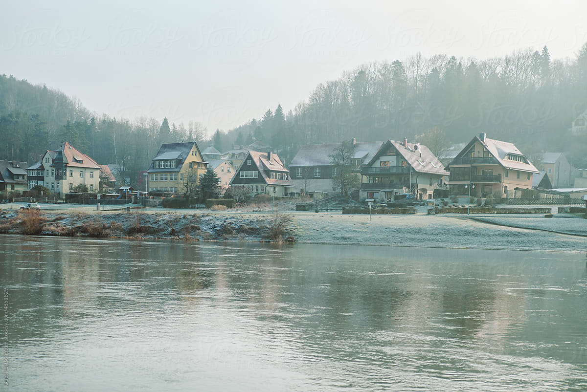 Landscape of small town Bad Schandau