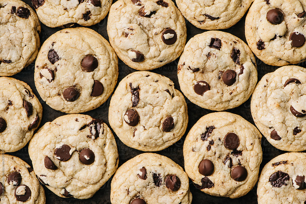 Chocolate Chip Cookies Background