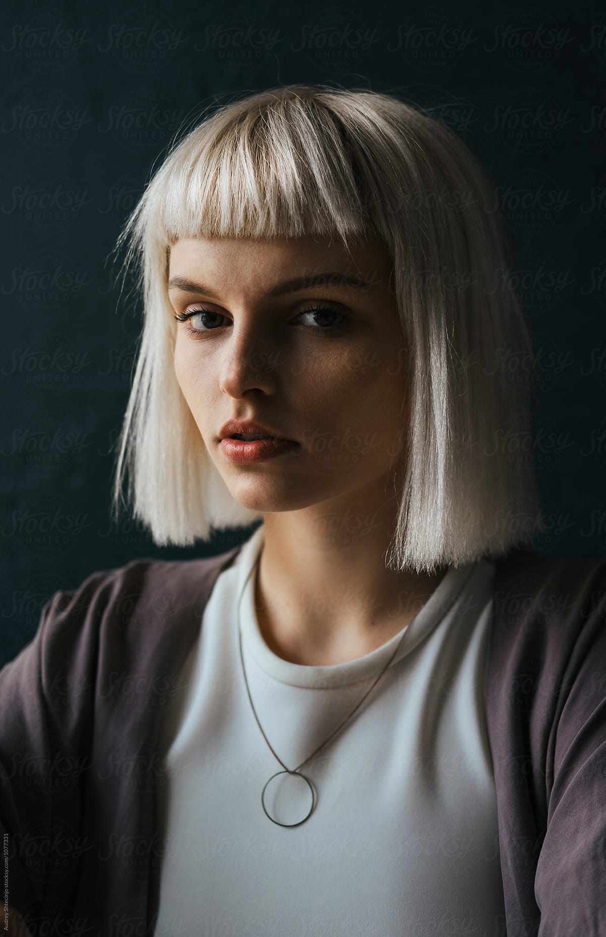 Beautiful Young Blonde Model Portrait By Audrey Shtecinjo