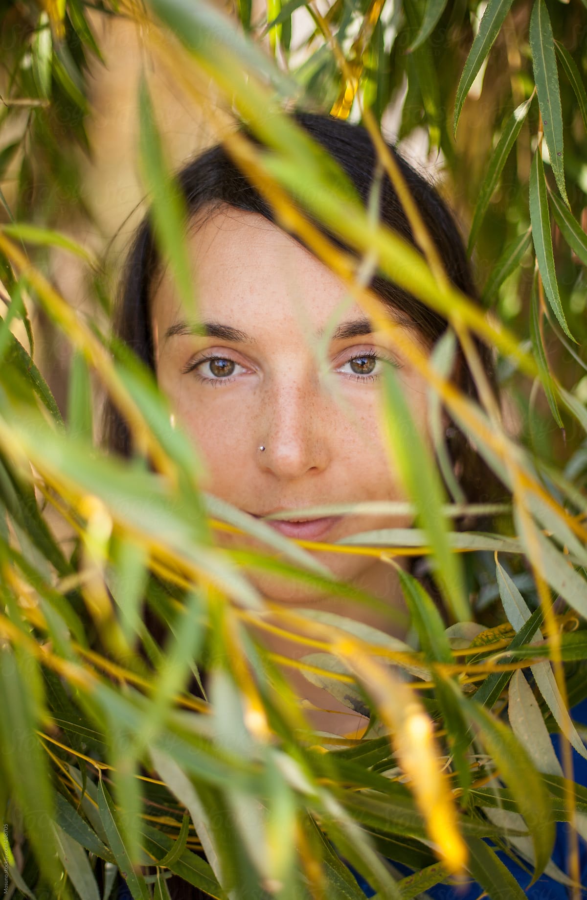Portrait Of A Woman In A Willow Forest By Stocksy Contributor Mosuno Stocksy