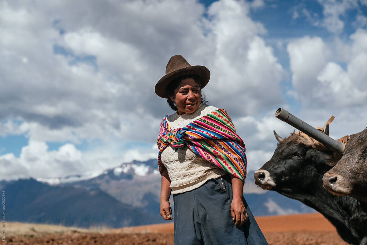 indigenous woman farming