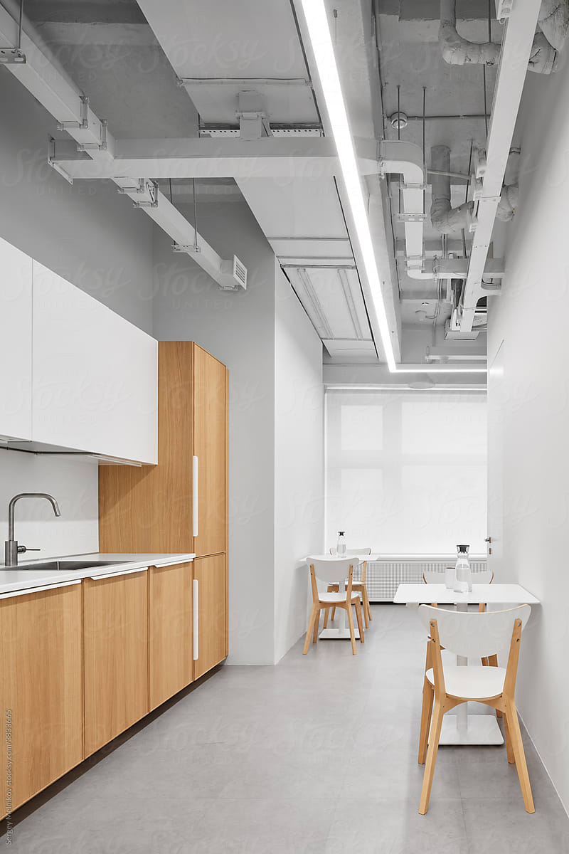 Minimalist style interior of modern kitchen