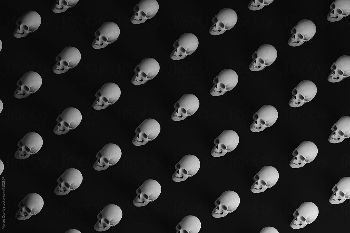 Skulls background for Halloween