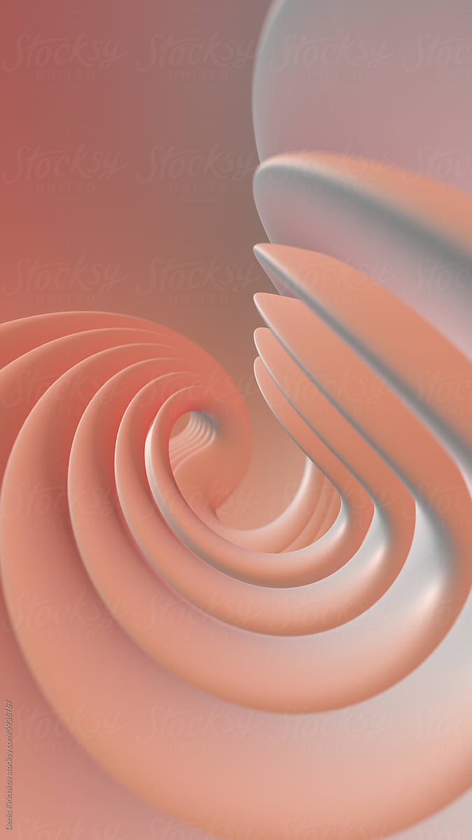 Abstract wave of peach color.