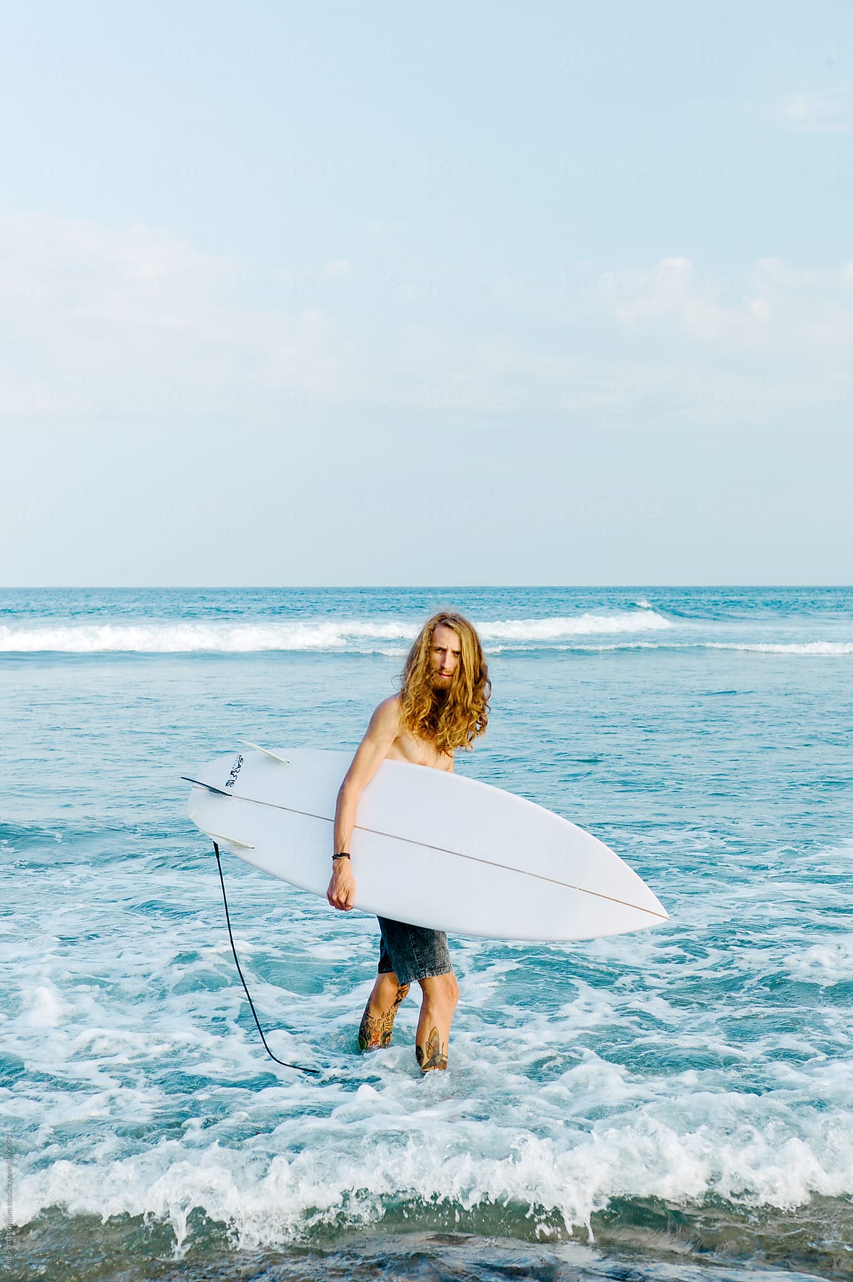 Male surfer with board