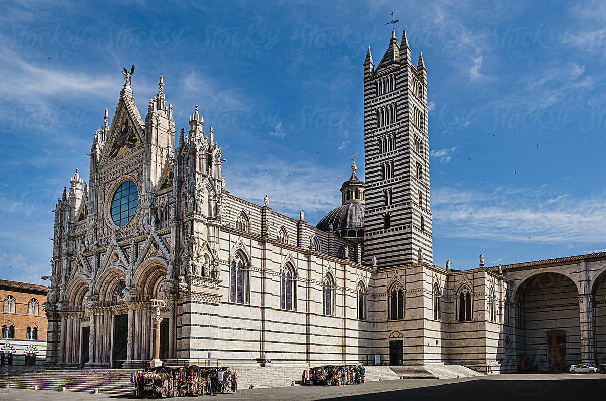 Siena Cathedral in a Sunny Day, Italy