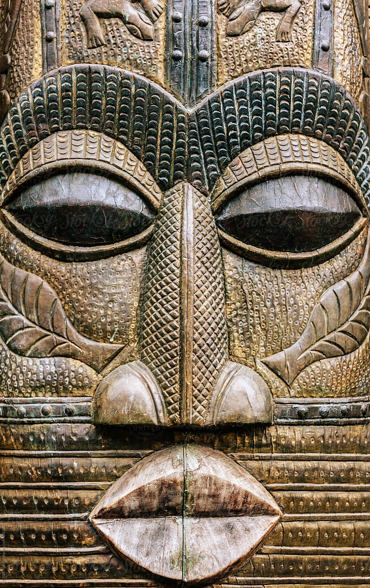 African Mask Background