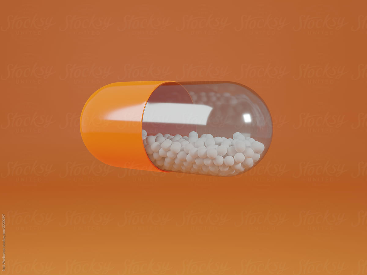 Orange Pill Capsule