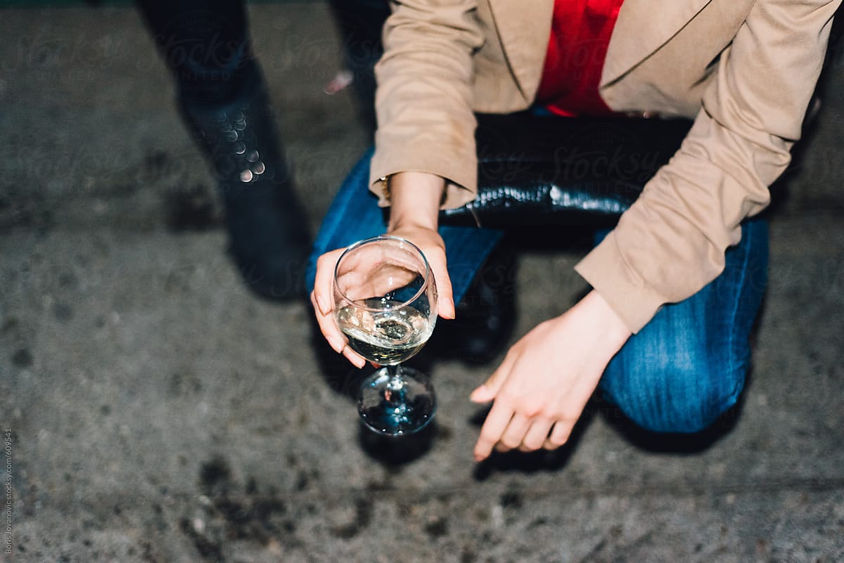 Woman With Glass Of Wine Del Colaborador De Stocksy Boris Jovanovic Stocksy