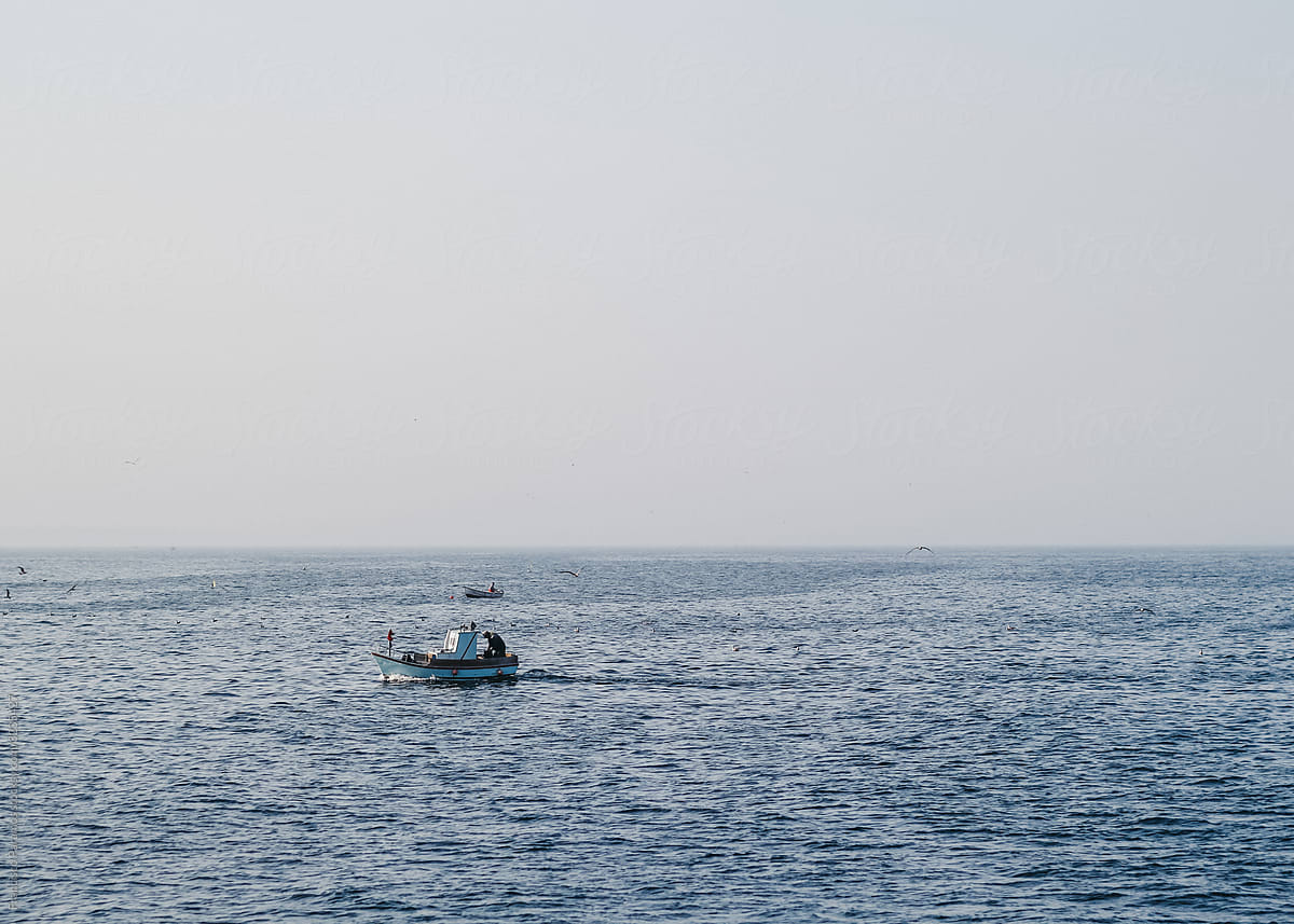 Fishing Boat in the middle of the Sea