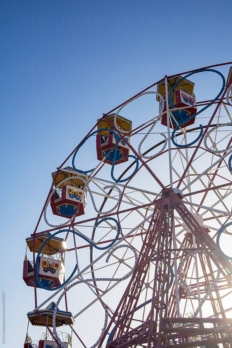 Ferris wheel in a fair park