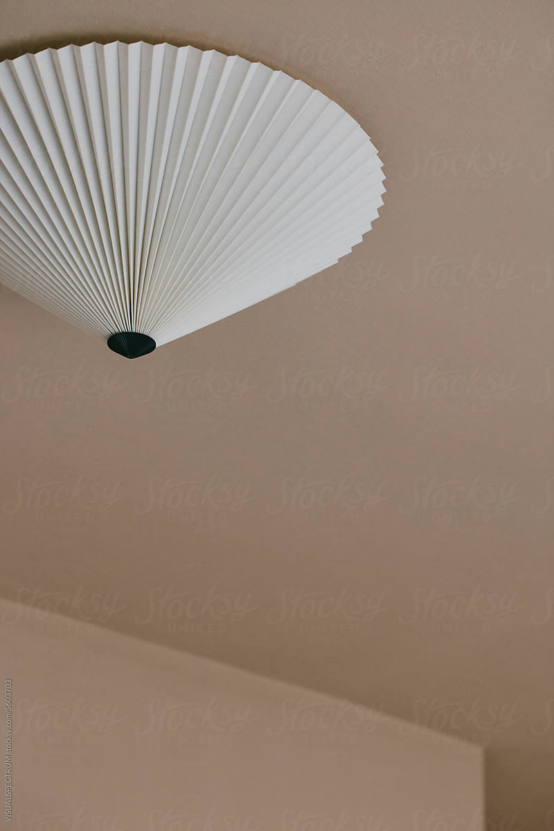 Minimalist Fanned Ceiling Lampshade