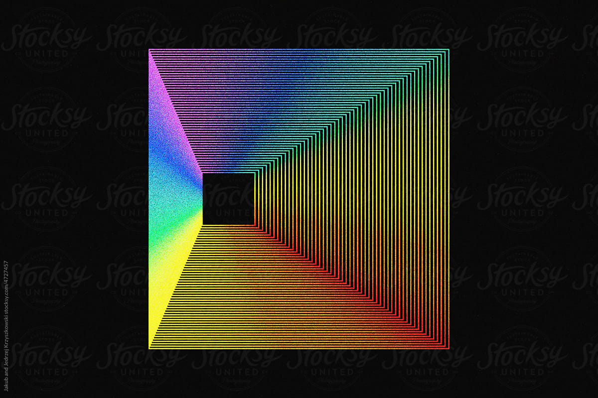 Colorful square graphic