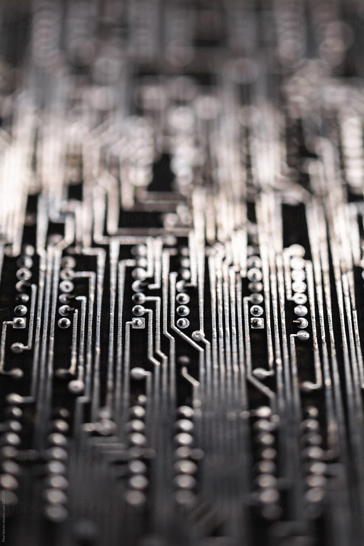 Abstract technology: PCB still life concept background