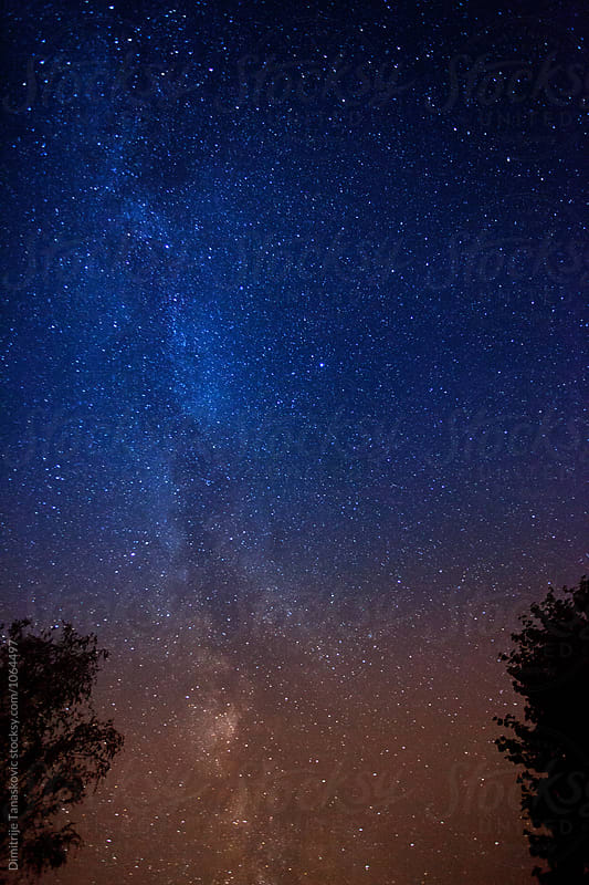 Milky way and stars in the sky