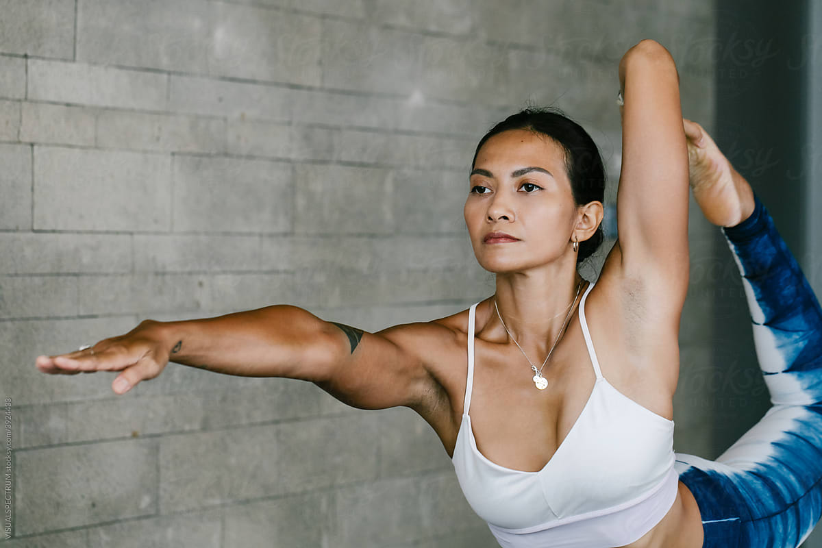 Asian Yoga Woman Portrait