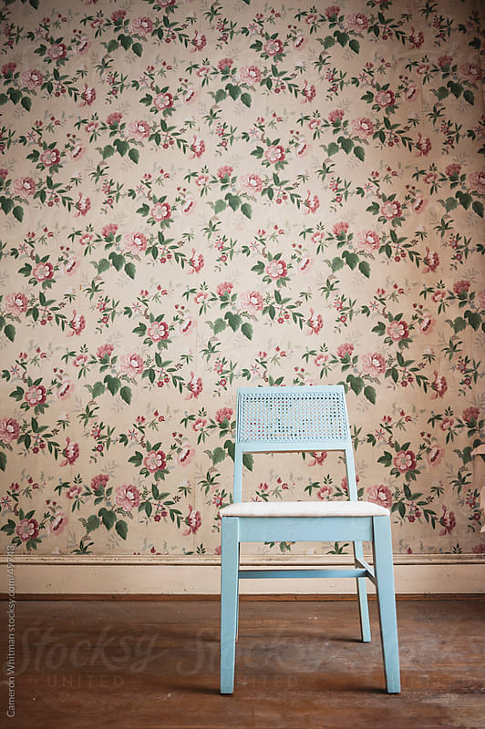 Chair in an abandoned house