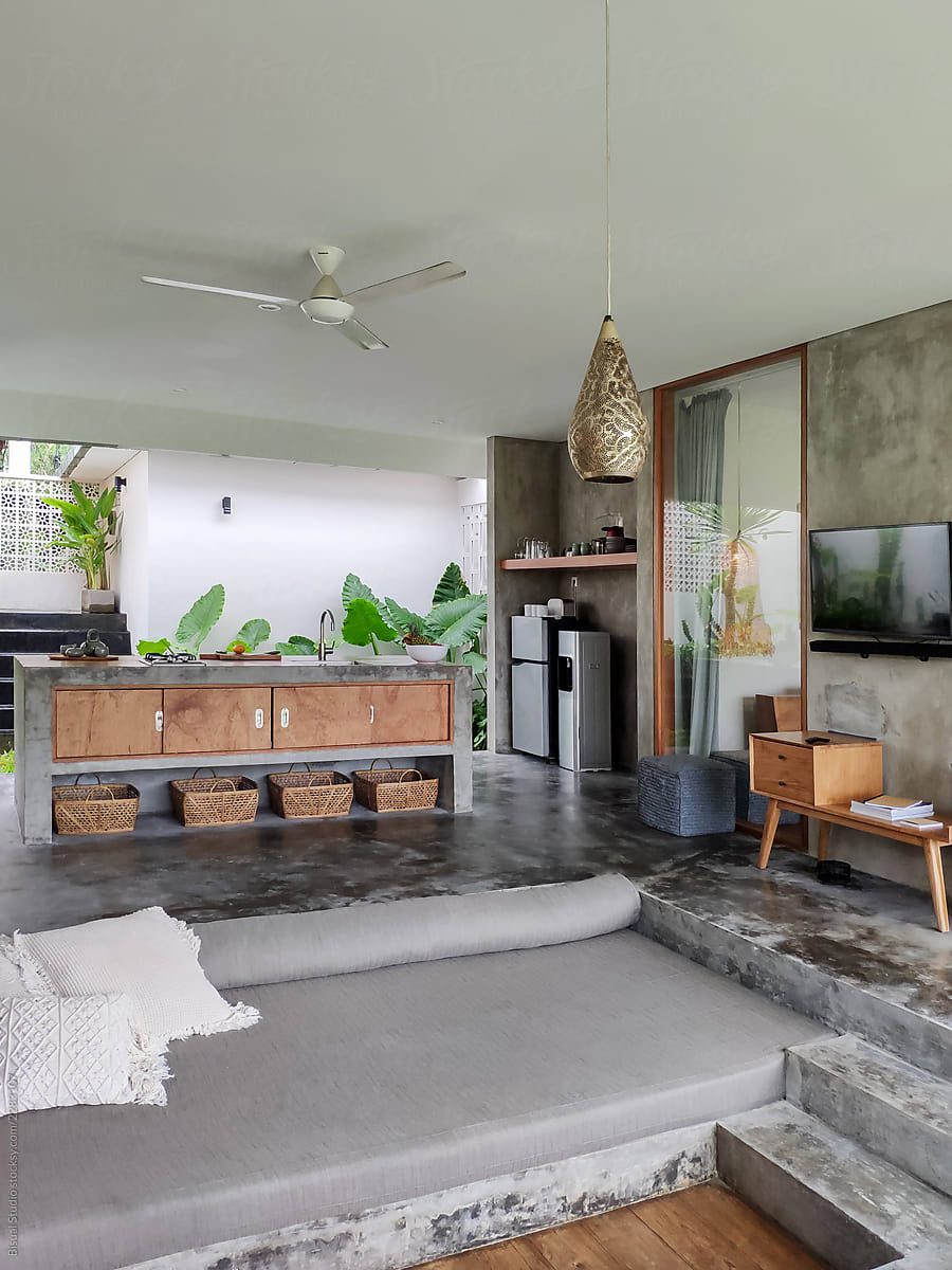 Modern Open Living Room In Luxury Villa Bali By Bisual