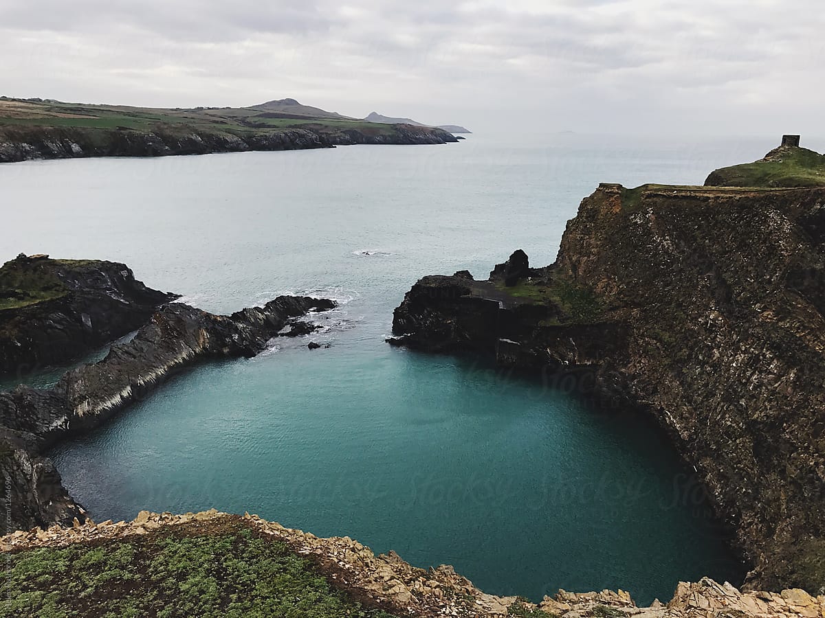 The Blue Lagoon at Abereiddy in West Wales