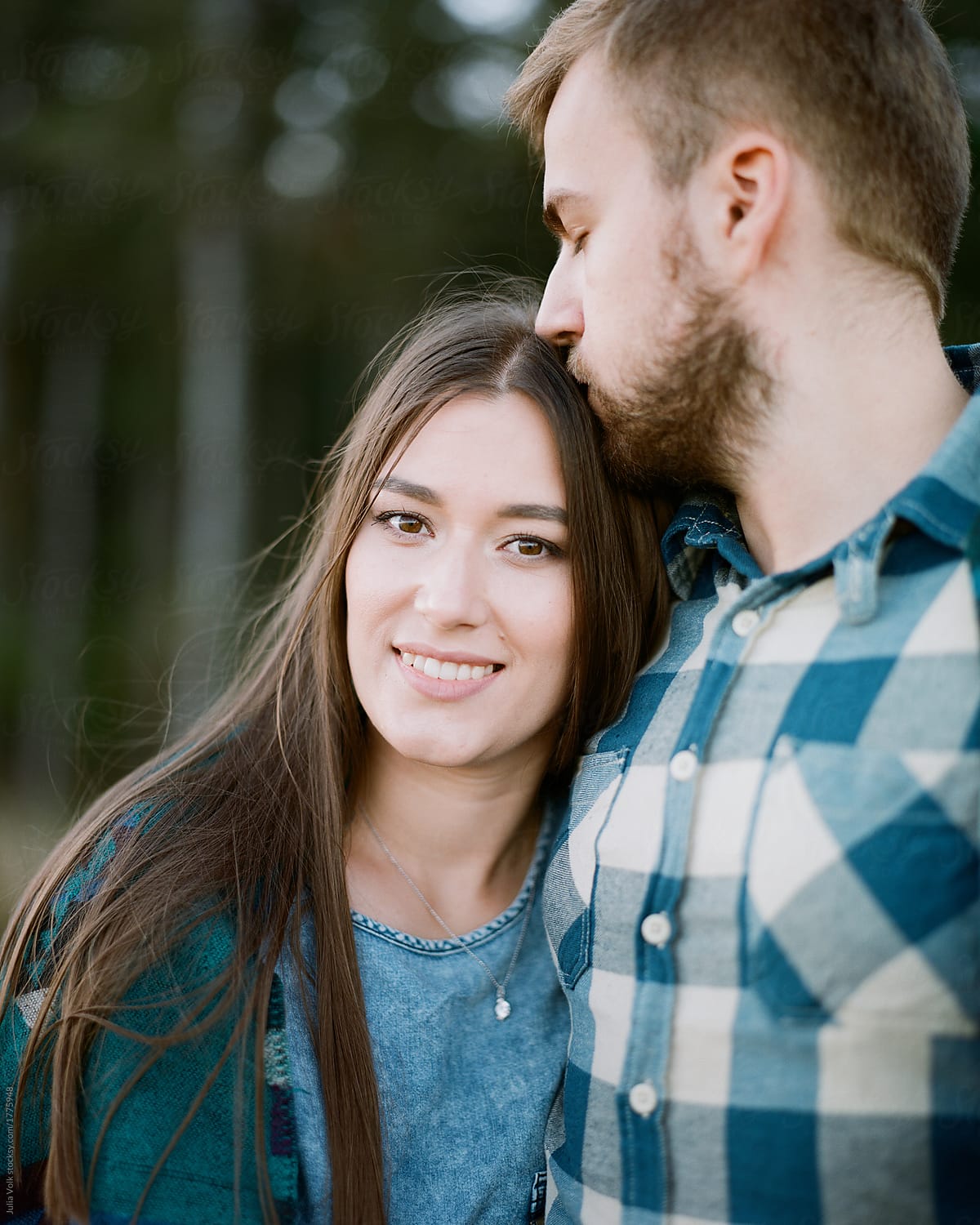 Couple Kissing By Stocksy Contributor Julia Volk Stocksy