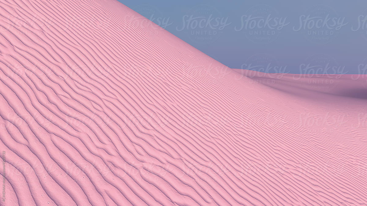 Pink desert dunes