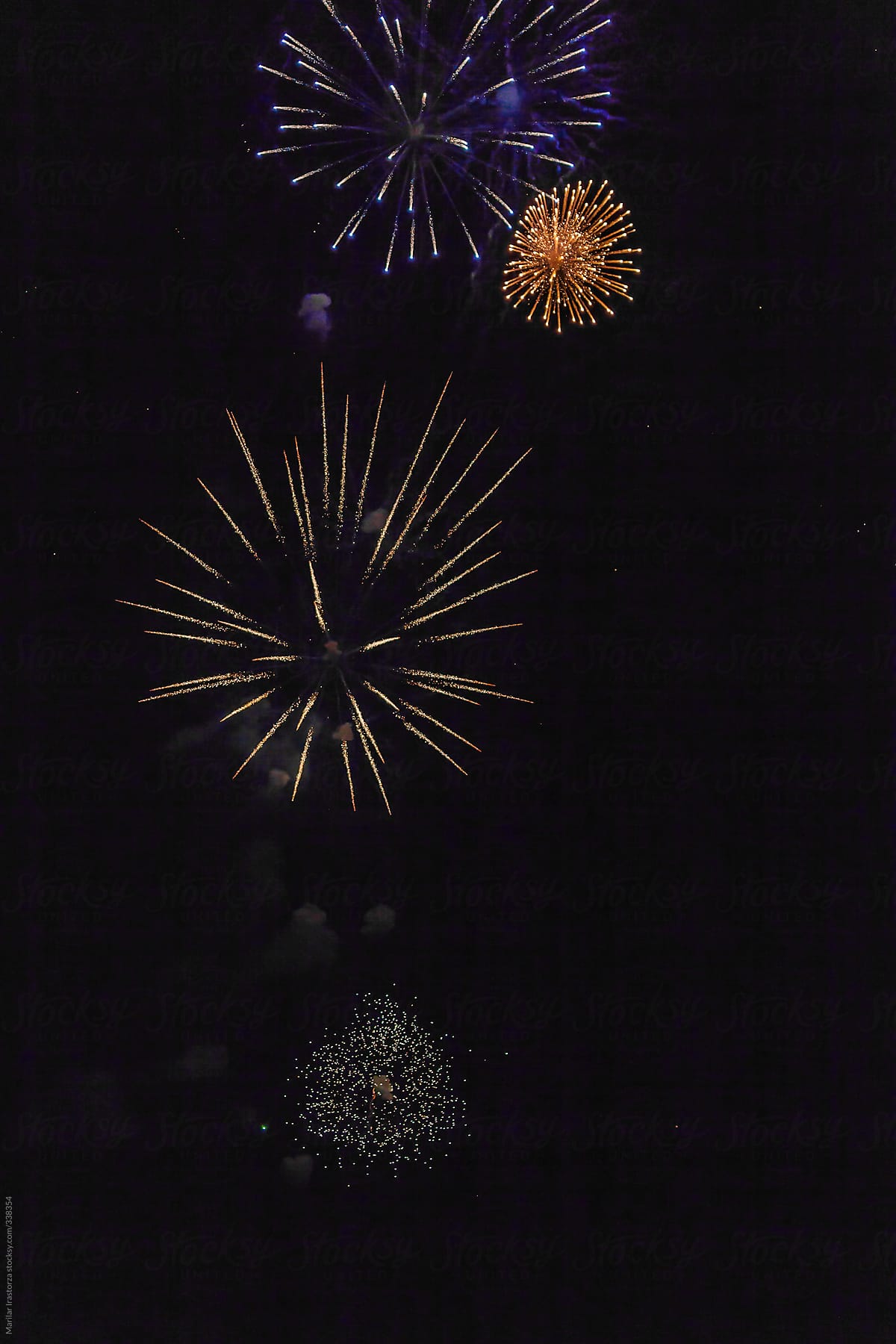Fireworks in a popular celebration