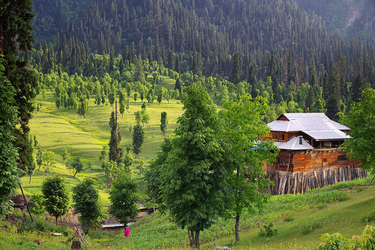 The beautiful summer landscape of Neelum Valley, Kashmir