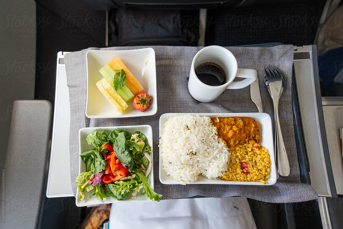 Airplane Food First Class Travel