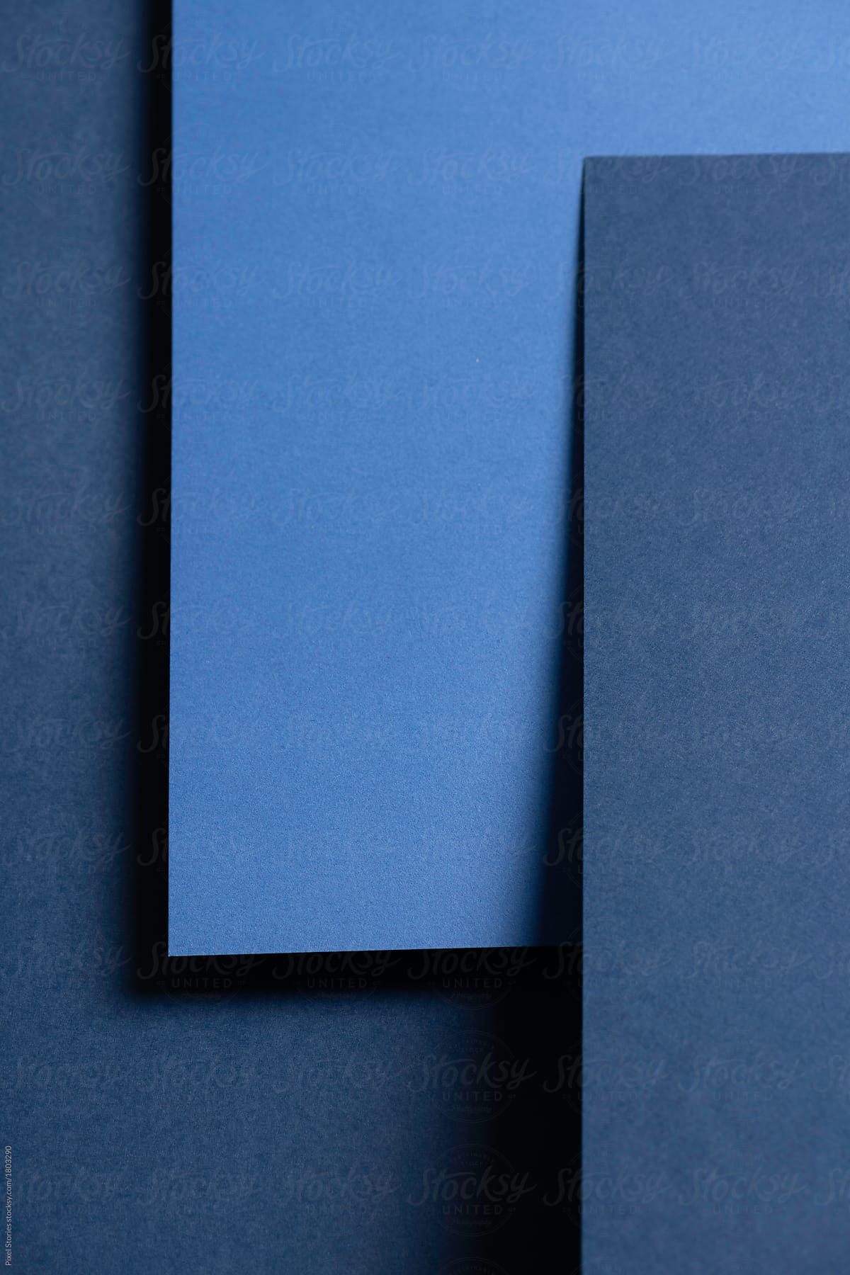 Blue Paper Material Design Abstract Background by Stocksy Contributor  Pixel Stories - Stocksy