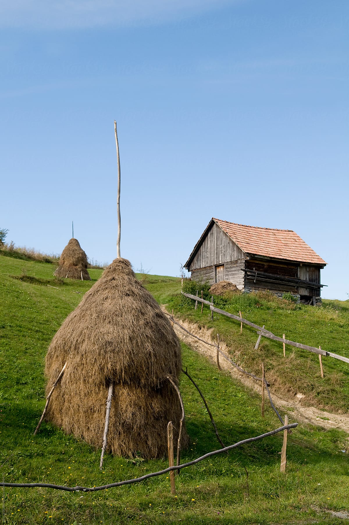 Haystack in Romania