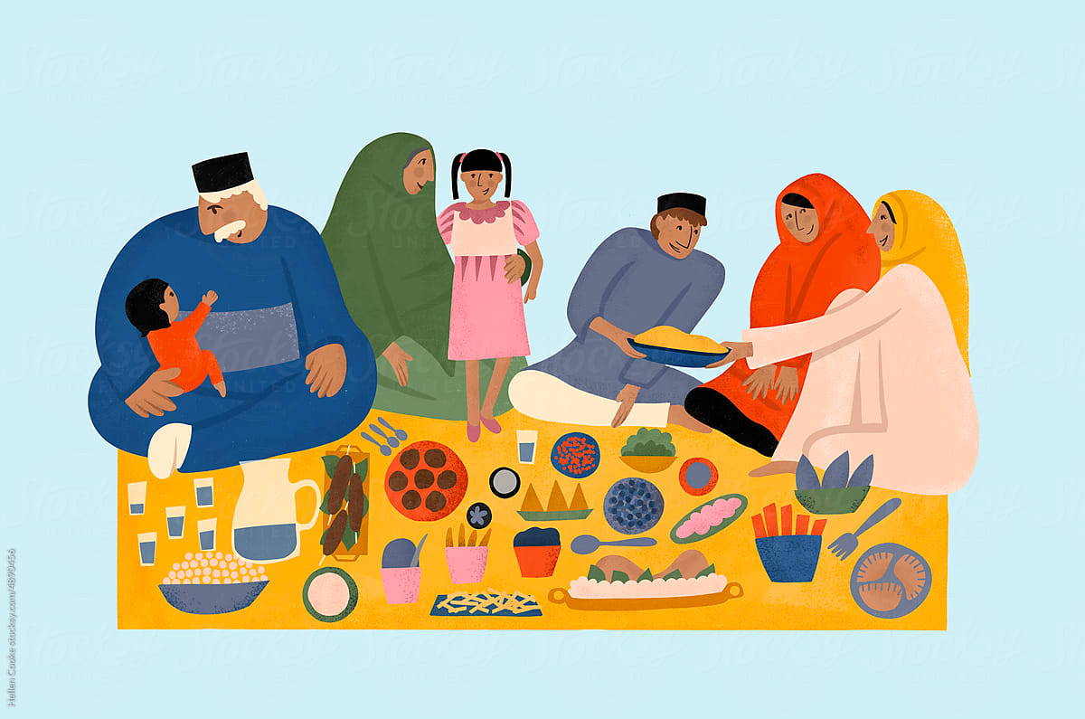 A Family Celebrate Eid
