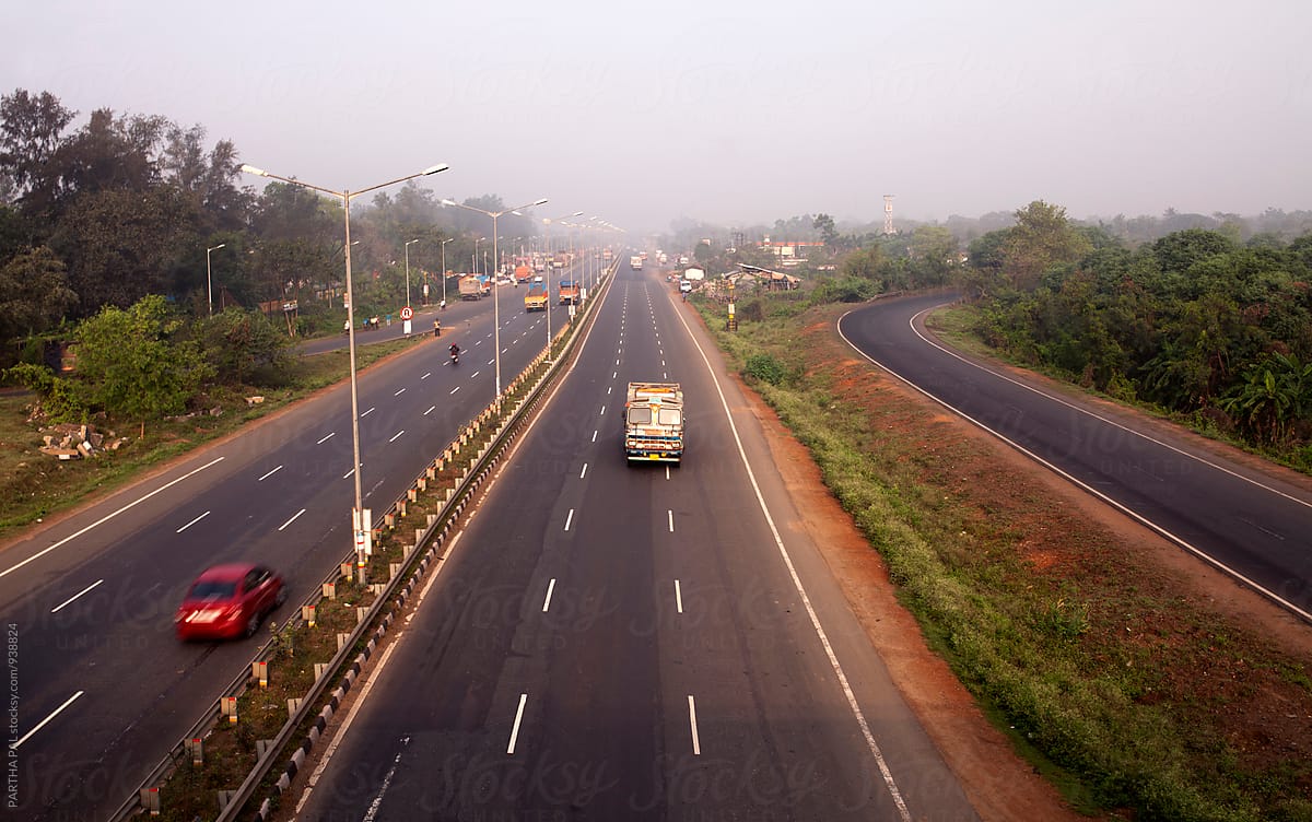 Top view of Indian National Highway