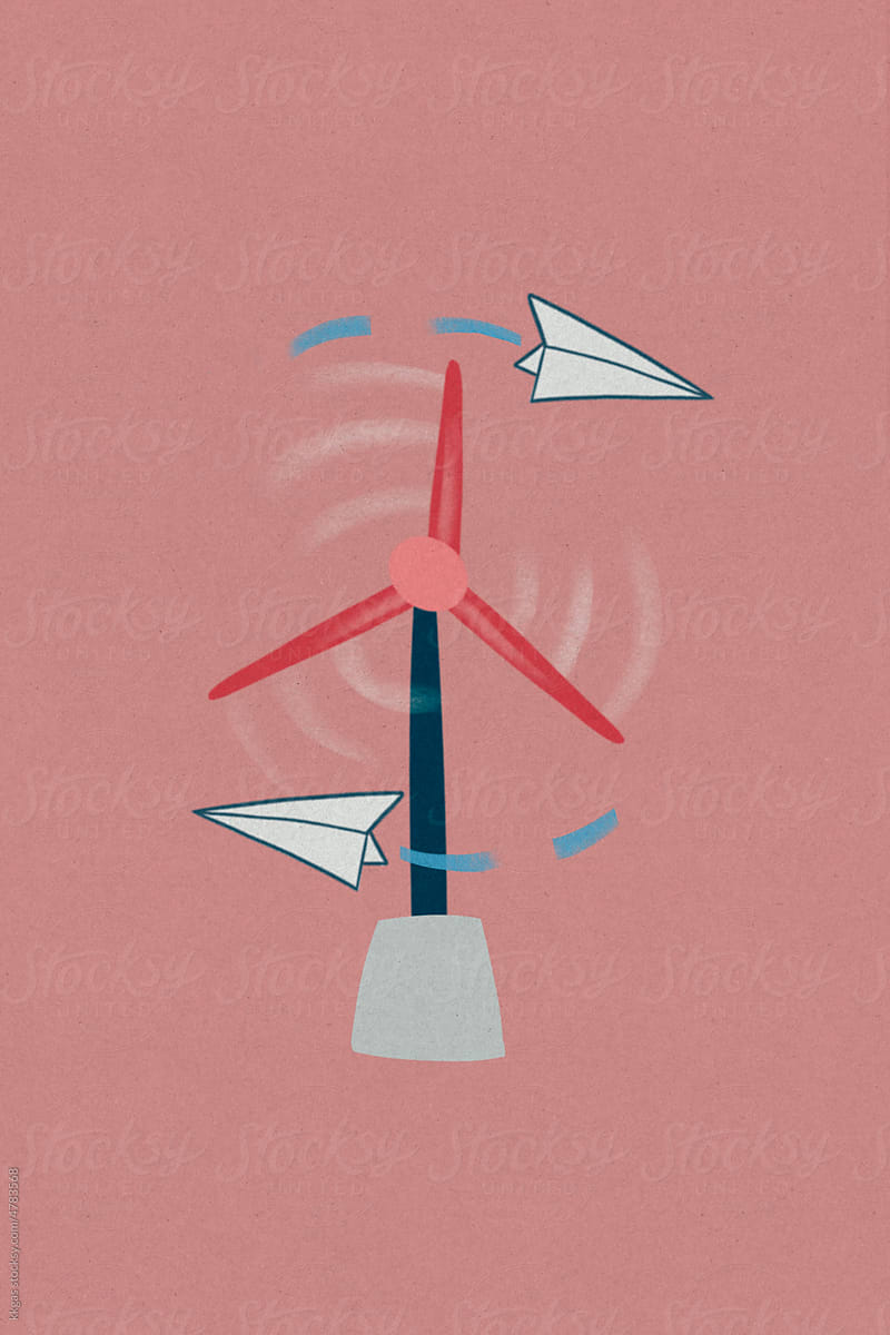 Clean energy concept illustration