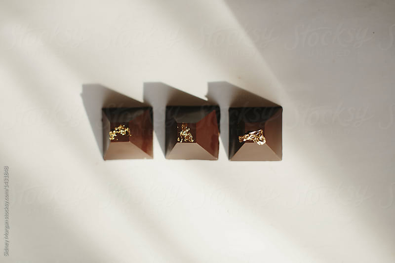 Chocolates with Gold Leaf