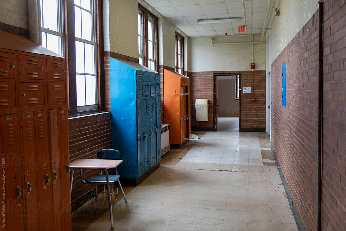 School Interior with Locker