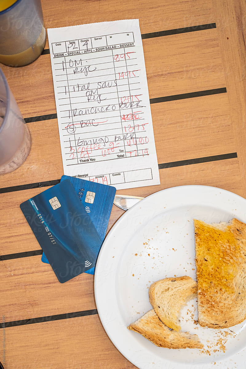 Restaurant Bill and Credit Cards