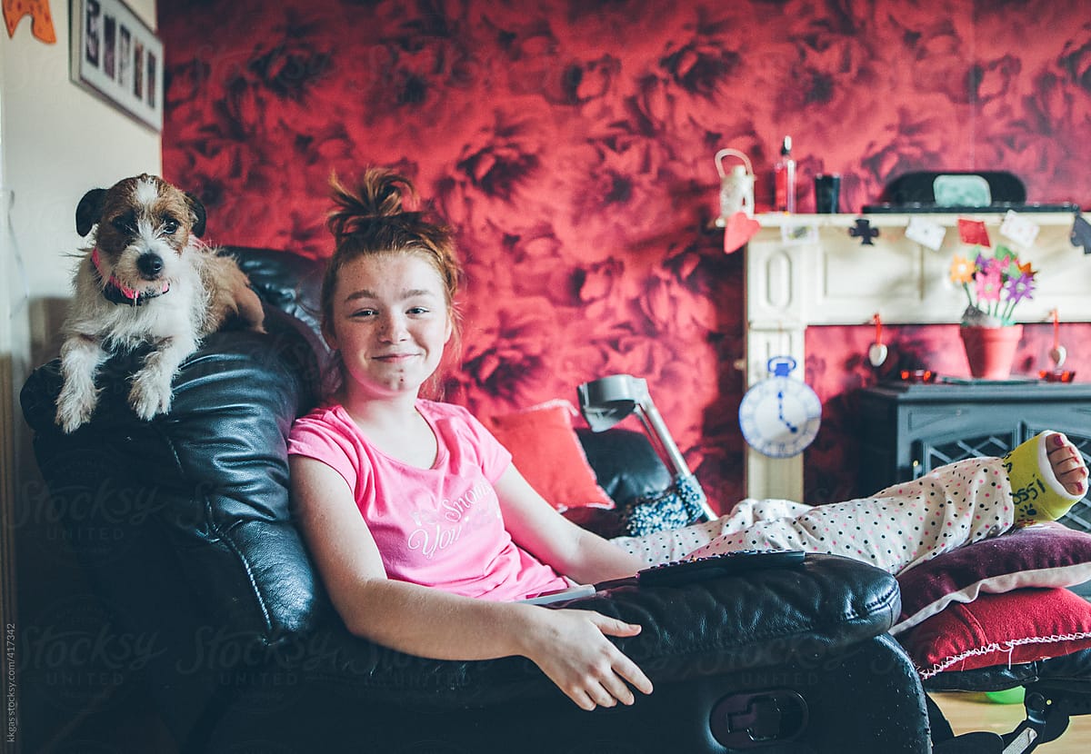 "Teenage Girl With A Cast On Her Broken Foot" by Stocksy Contributor ...